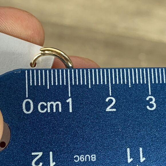 Baublebar Huggie Hoops Gold Tone Enamel Earrings Set Pink White Gold - 9 pcs - Picture 4 of 6